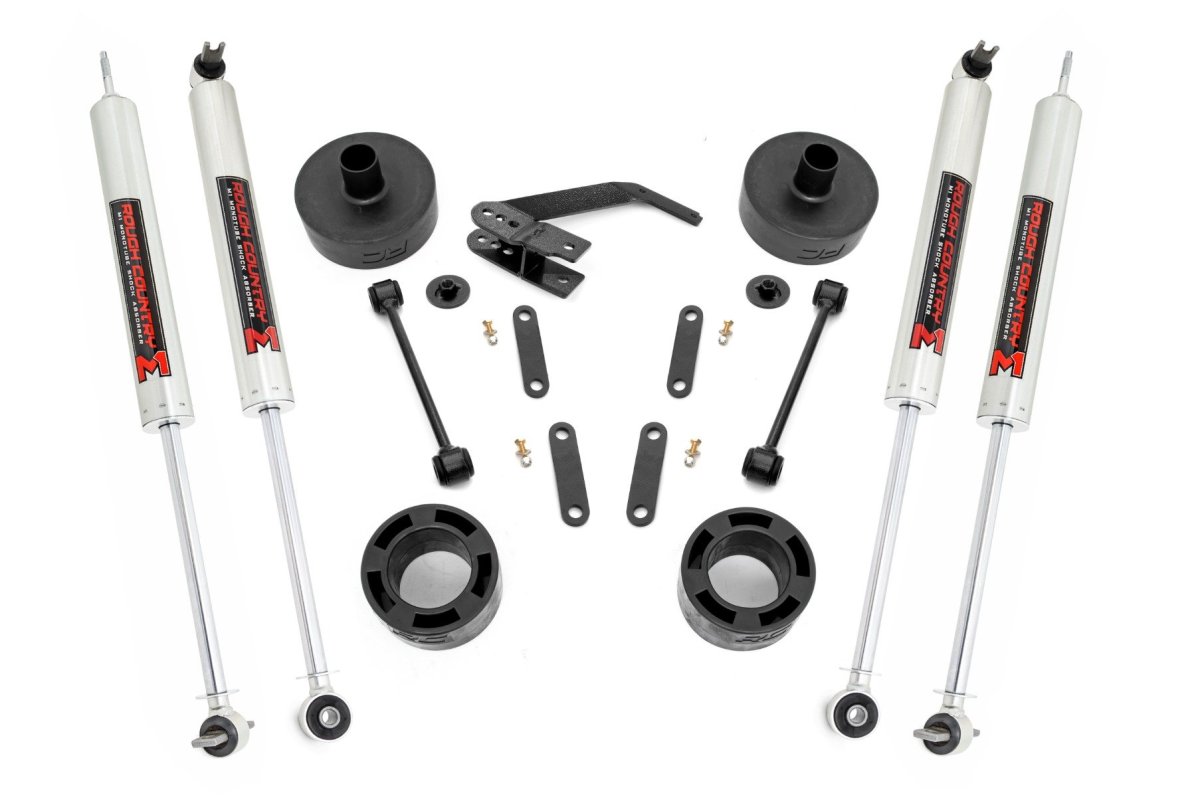 Jeep Wrangler Suspension Lift Kit - Rough Country - 2.5 Inch Lift Kit | Spacers | M1 - '07-'18